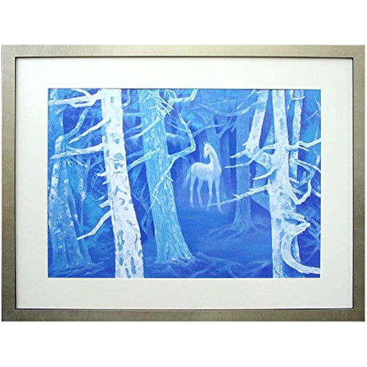 Art Shop Forms Higashiyama Kaii "Hakuba Forest" Art Poster Framed Item (Frame Silver)