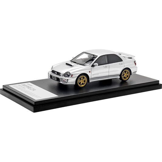 Hi Story 1/43 Subaru IMPREZA WRX STi (2001) Premium Silver Metallic Finished Product