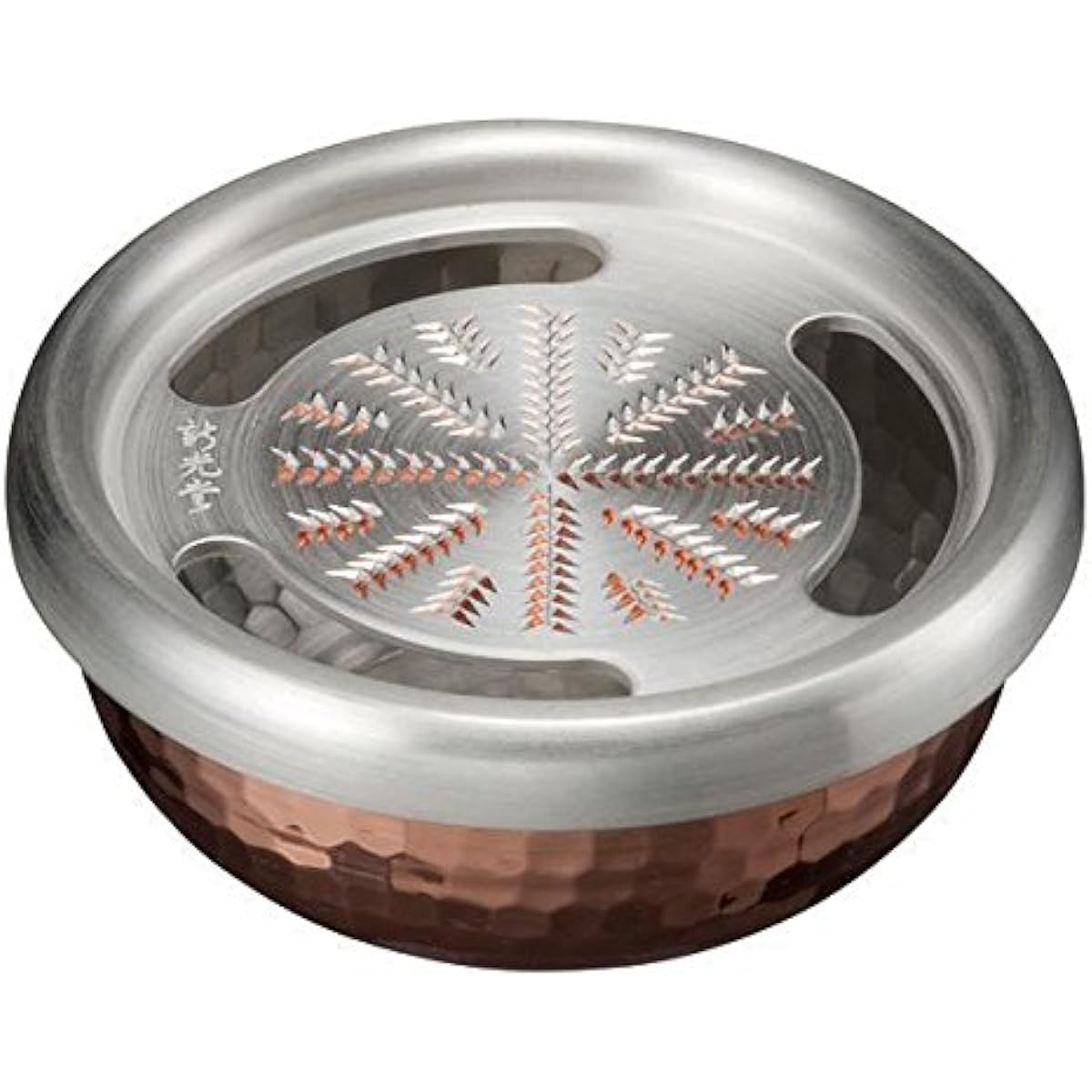 Shinkoukinzoku Grater, Copper Finish, 8cm Onkochishin Pure Copper Condiment Grater HMO-8