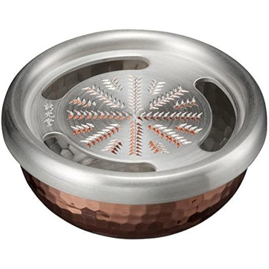 Shinkoukinzoku Grater, Copper Finish, 8cm Onkochishin Pure Copper Condiment Grater HMO-8