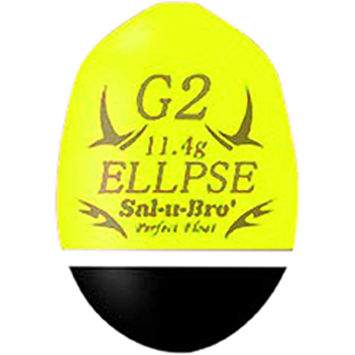 Solbre Ellipse Yellow Medium Float Gray Conical Float