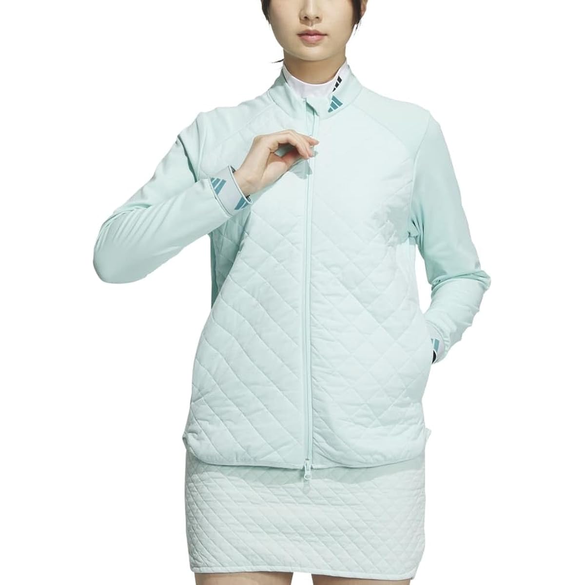 [Adidas] Golf Wear COLD. RDY Quilt Layered Full Zip Jacket MKS52-HY0857WH