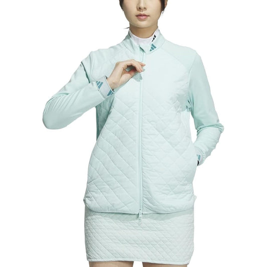[Adidas] Golf Wear COLD. RDY Quilt Layered Full Zip Jacket MKS52-HY0857WH