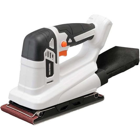Iris Ohyama Cordless Sander Electric Polishing Machine Rechargeable 10.8V Main Unit 3 Types of Sandpaper Included Dust Collection Bag Included JSD919-Z [Common Battery Series]