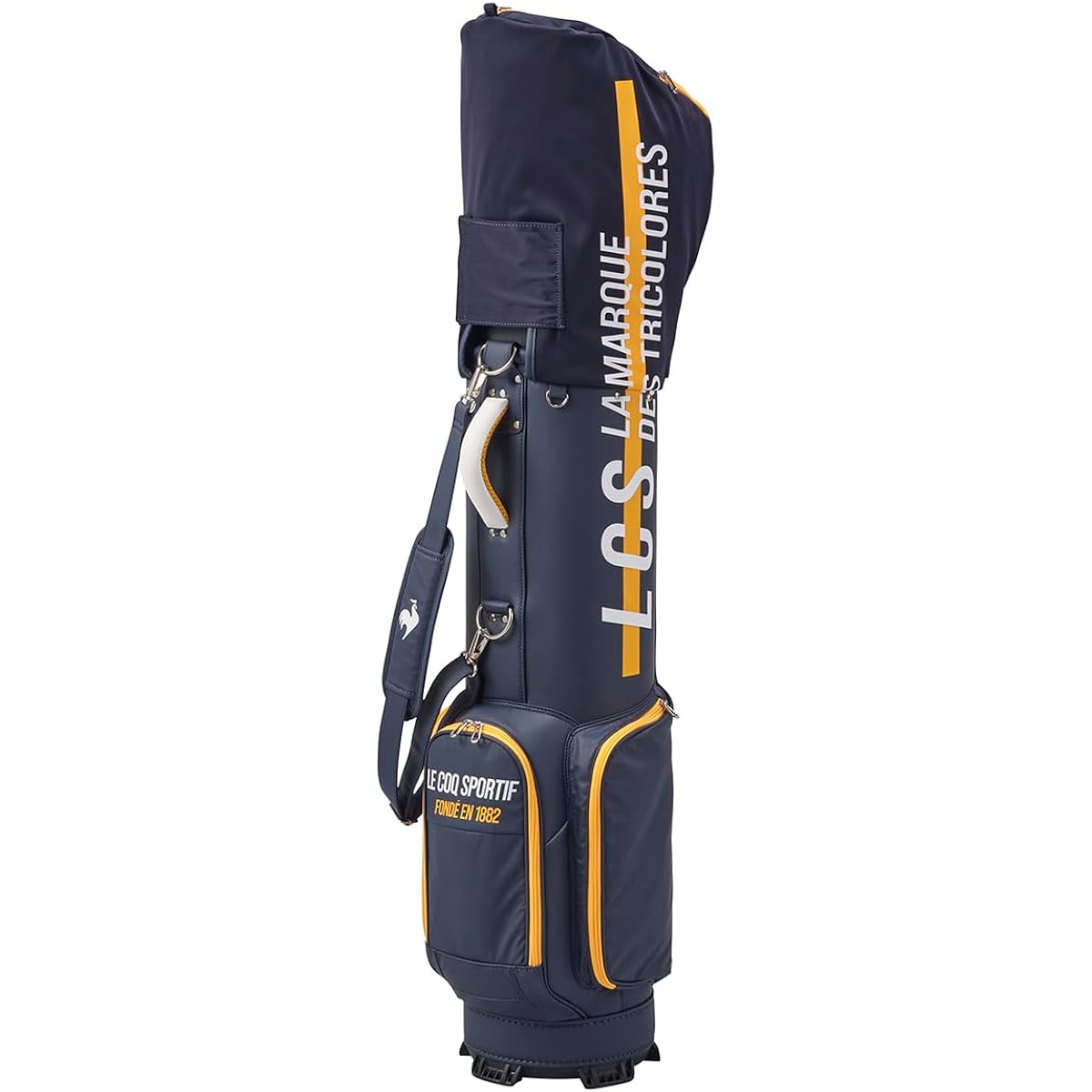 [Le Coq Sportif] Caddy Bag, Type 9, 6 Divisions, Compatible with 47 Inches, Integrated Hood, Lightweight, Compact Golf QQBWJJ06 Men's NV00 (Navy)