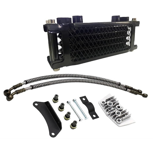 Honda Motorcycle 4 Tier Type Oil Cooler Kit Monkey Gorilla Shary Buggy HONNDA Cooling Diator Motorcycle Parts Hydraulic Management General Purpose External Product