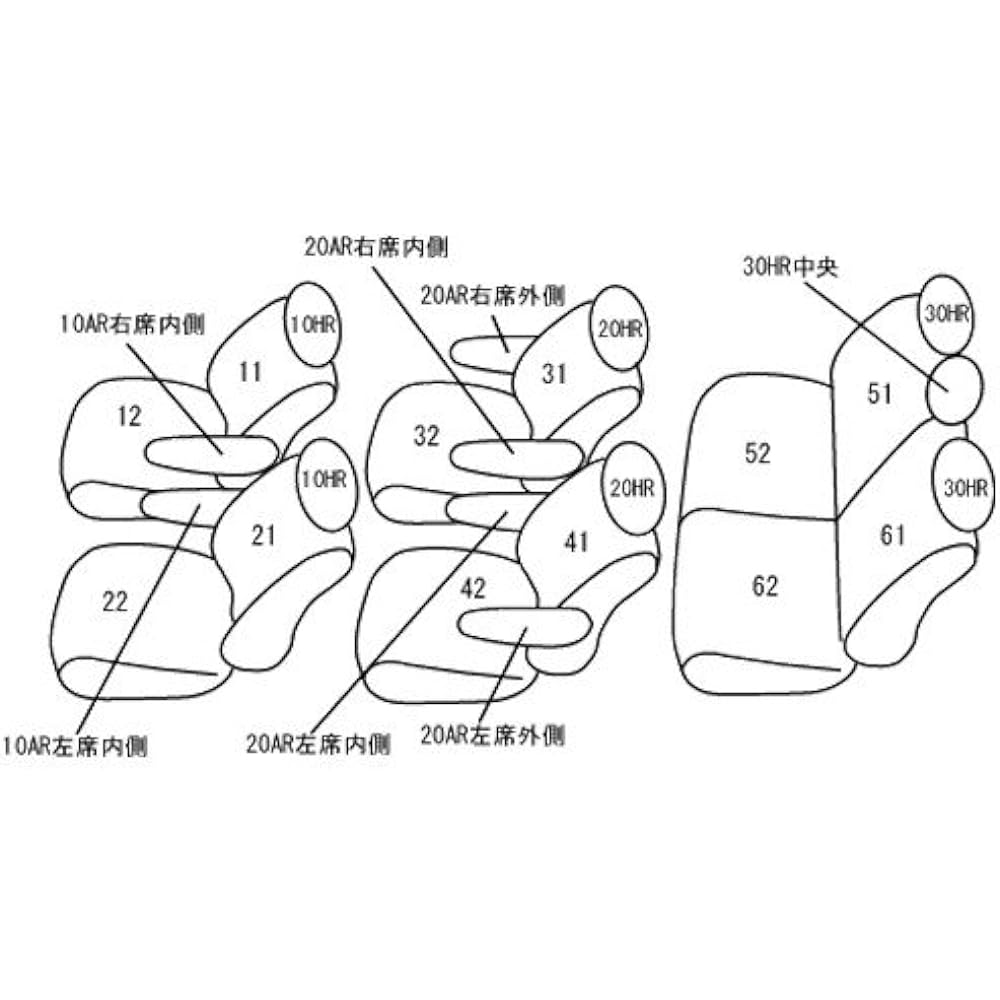 Clazzio Seat Cover Noah/Voxy/Esquire 80 Series Clazzio Quilted Black x Red Stitch ET-1572 [15ETC1572D]