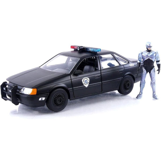 Jada Toys 1:24 ROBOCOP 1986 OCP FORD TAURUS w/ROBOCOP Robocop Minicar [Parallel Import]