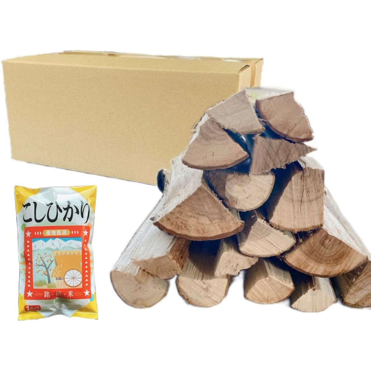 Firewood (4.5 kg with 3 bags of rice) Hardwood for solo camping