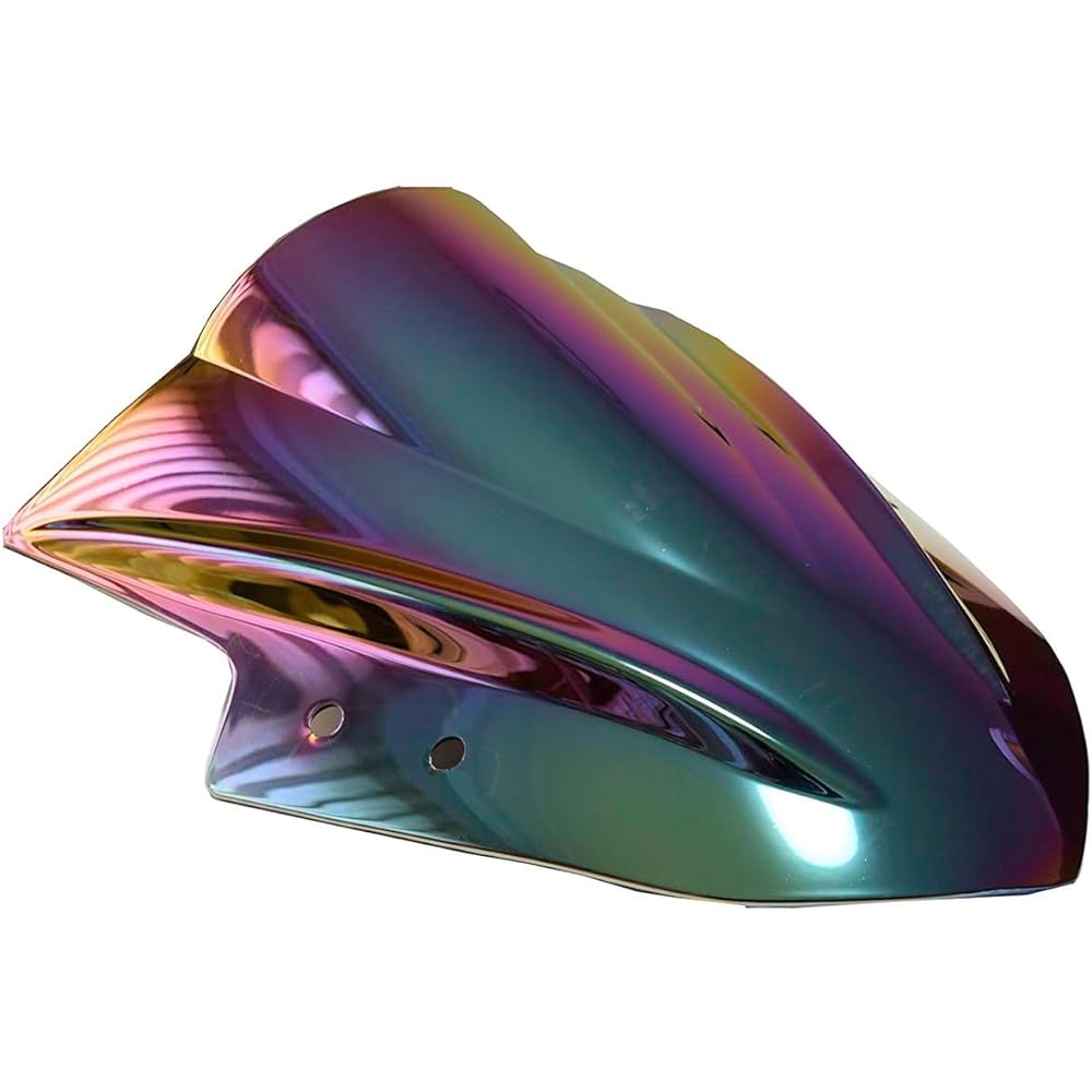 Start Side Kawasaki Ninja Vehicle General Use Compatible Smoke Screen Double Bubble for Ninja250 (Rainbow)