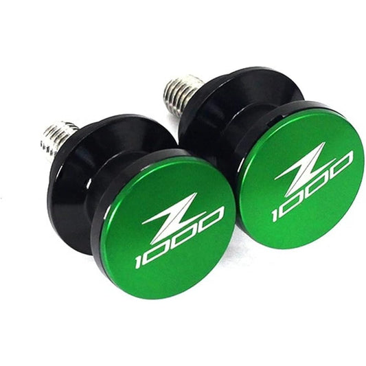 DEMUR Swingarm Spool Slider Protector Motorcycle Swingarm Stand Screw Slider 8mm For Kawasaki Z1000 Z 1000 Z1000 2015-2019 Swingarm Slider Spool (Size : Green Z1000)