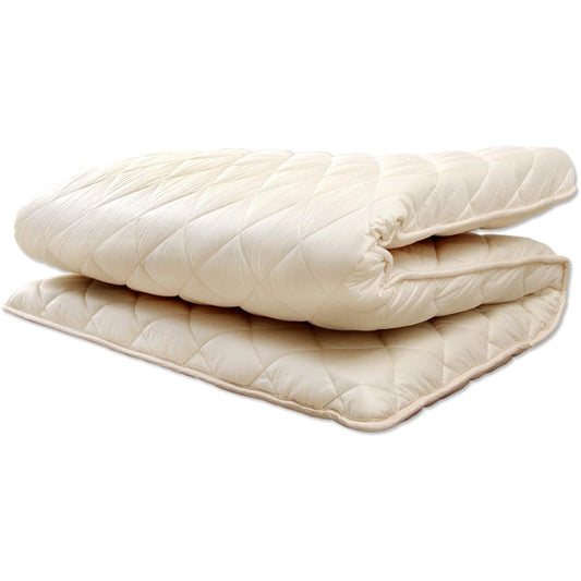 Tansu no Gen Made in Japan [Uses Teijin Mighty Top (R) II ECO] Clean Three-layer Futon Single Long Size (100cm x 210cm) Anti-mite, Antibacterial, Odor Resistant Futon Futon Volume Aoi Unbleached 10419155 AM (78115)
