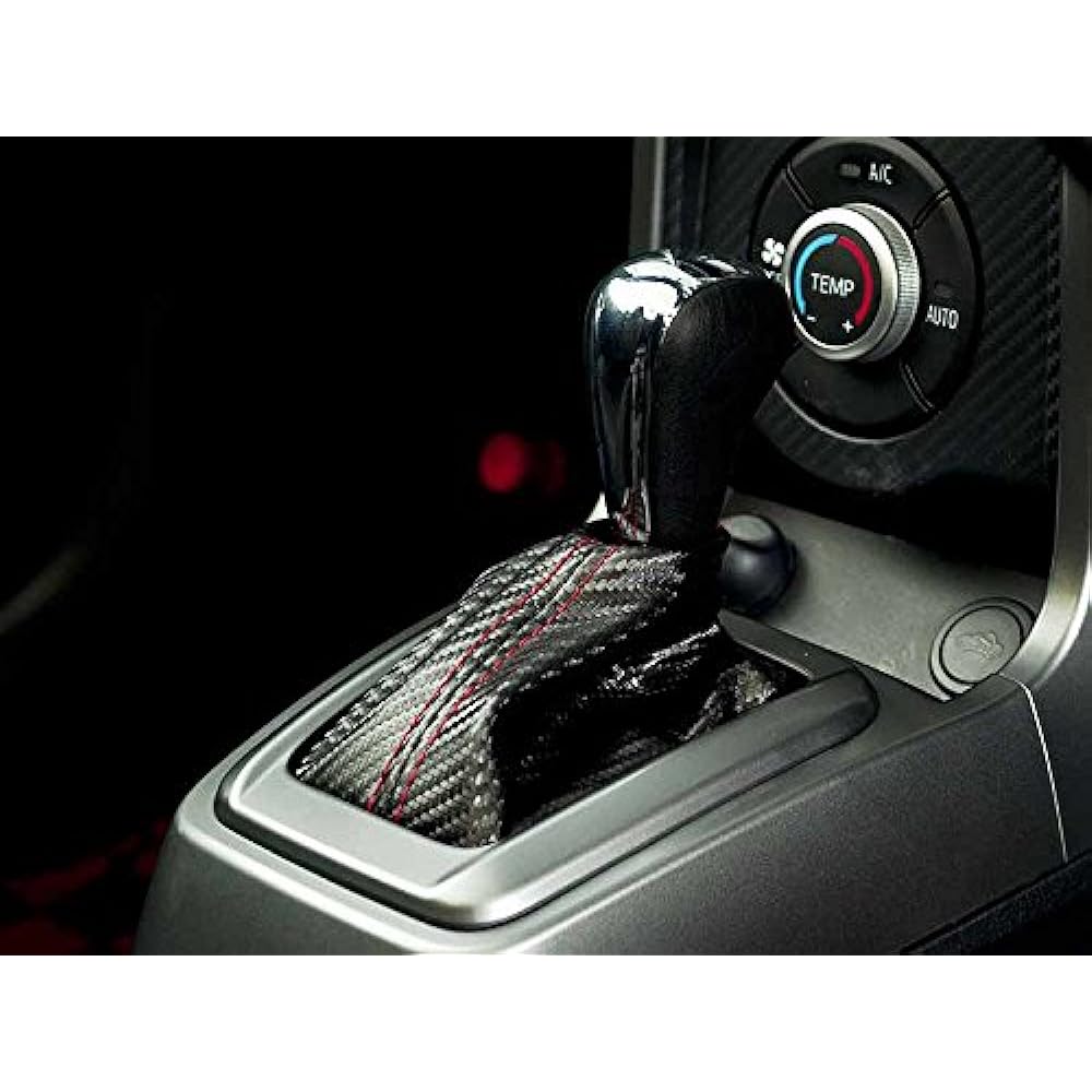 VENUS G'BASE Design Shift Boots Daihatsu Copen LA400K CVT(AT) Car Only Black Leather x Brown Line GSB-012