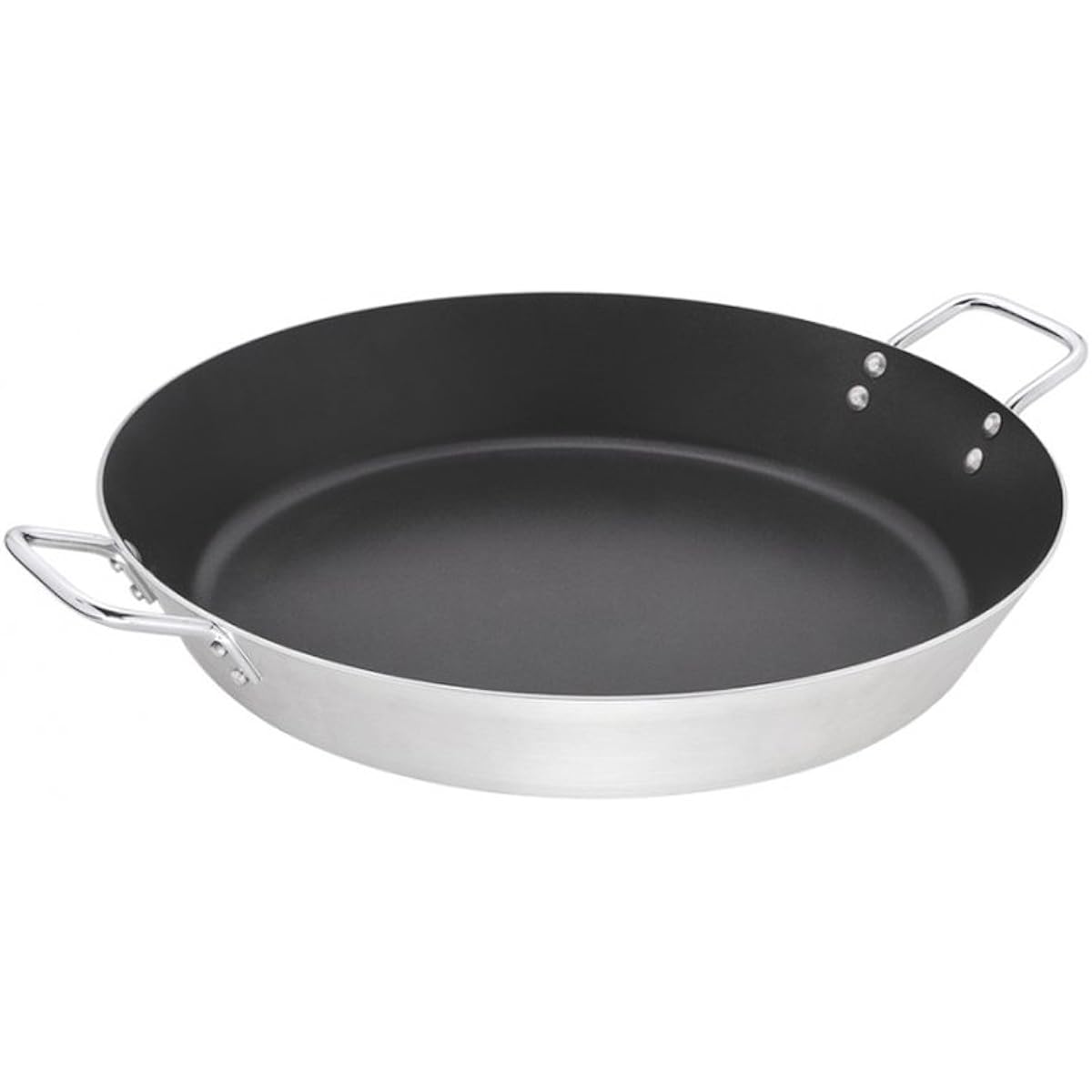 Tramontina Paella Pot Professional 45cm Made of Aluminum Non-Stick (Fluorine Coated) Lightweight Non-Stick Made in Brazil 20896/045 TRAMONTINA Silver