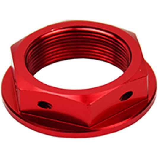 SCAR Steering Stem Nut Compatible with Honda CR R CRF CRFX CRFRX CRFL 125 250 450 CRF250R CRF450R 01-23 - Red