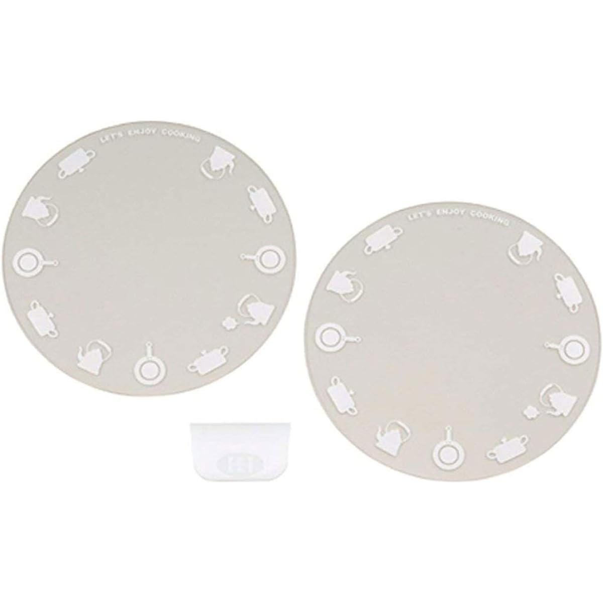 Shimomura Planning IH Non-Stick Cover Set of 2 [Made in Japan] Glass Washable 20cm Transparent 28790 Mama Cook