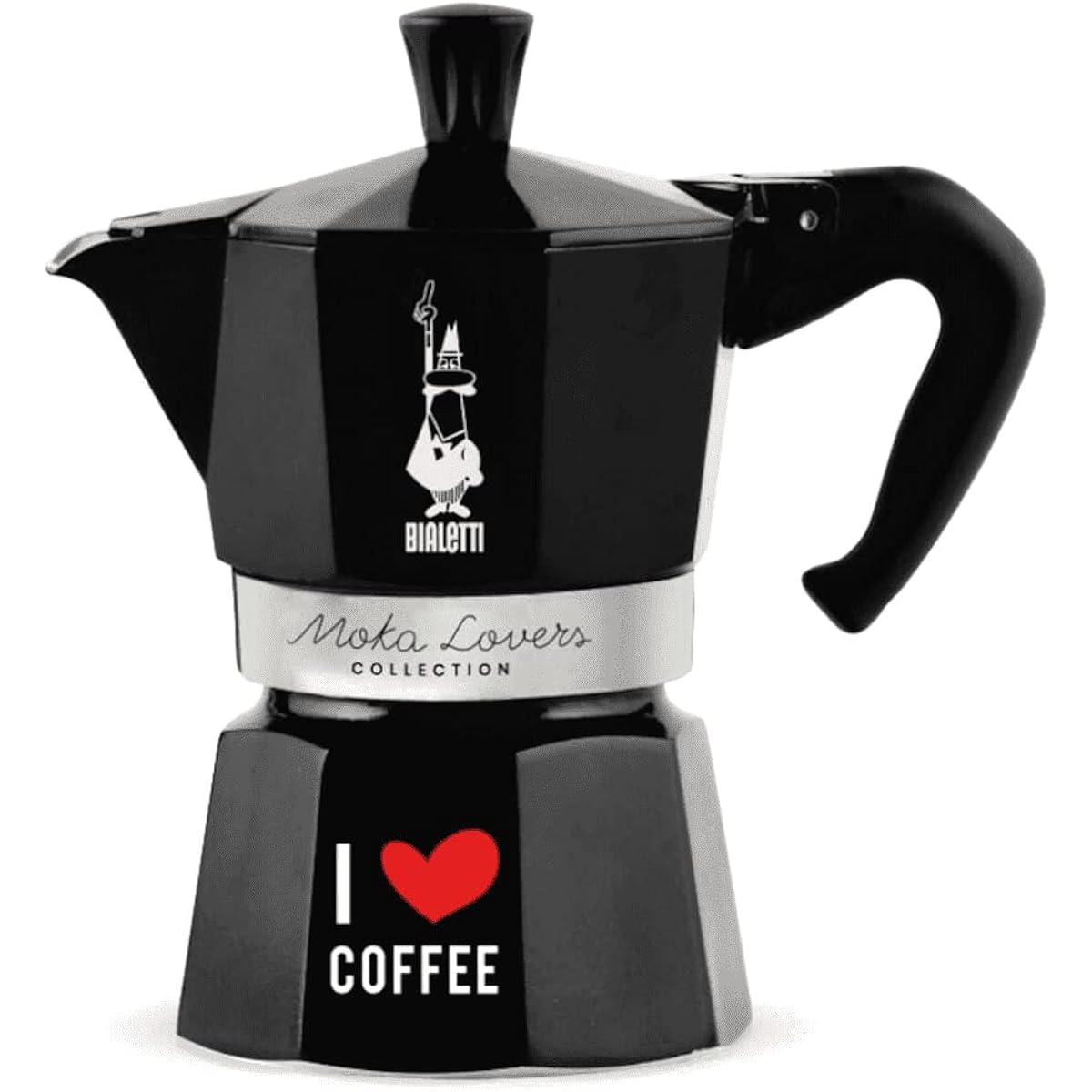 BIALETTI Bialetti Mocha Express ILC 3 Cup Black Direct Fire Type (Coffee Maker Espresso Maker Macchinetta)
