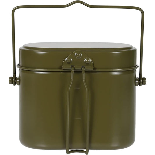 Ooi Metal Swiss Style Rice Cooker with Handle, 4 Cups, Olive Green [Outdoor, Emergency Use, Made in Japan]