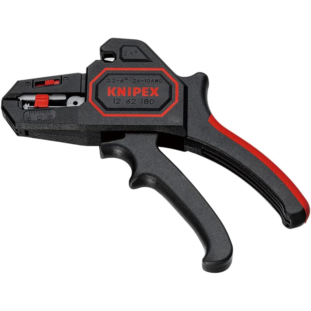 KNIPEX 1262-180 Automatic Wire Stripper 0.2-6.0 (SB)