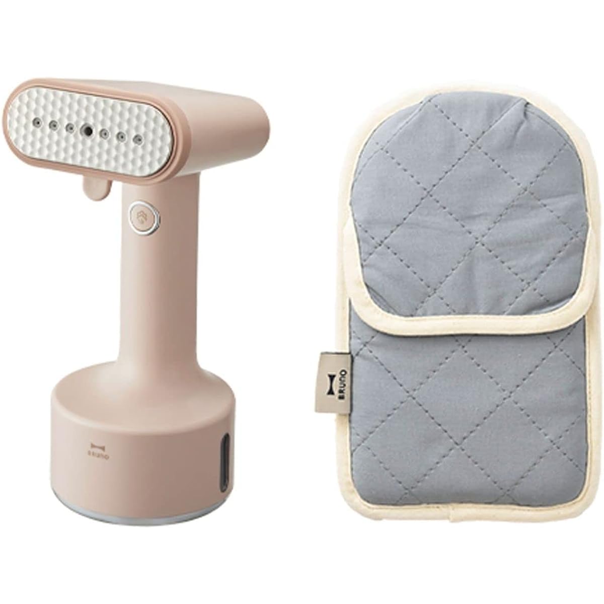BRUNO BOE076-PBE 1704399 Styling Handy Steamer (Pink Beige) 2-Way Iron Mitten Set, Steam Iron, Clothes Steamer, Popular, Clothes Steam with Hanger, Continuous Steam, Approximately 25 Seconds,