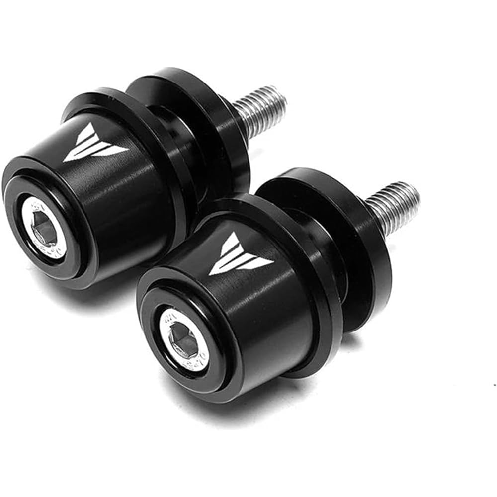 Bike Stand Swing Arm Slider 6mm Spool Motorcycle Accessories CNC Swing Arm Spool Slider Stand Screw For MT09 Tracer TRACER 900 900gt Mt10 Mt03 (Color: Black, Size: B)