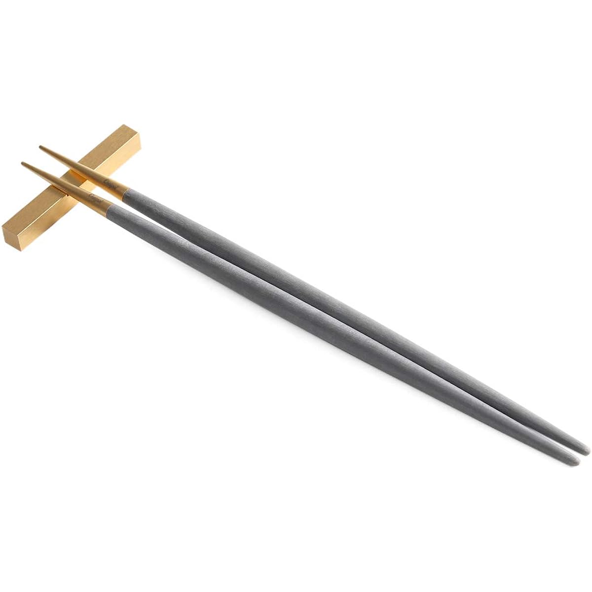 Cutipol GOA Gray Gold Chopsticks + Chopstick Rest Set G029GRGB