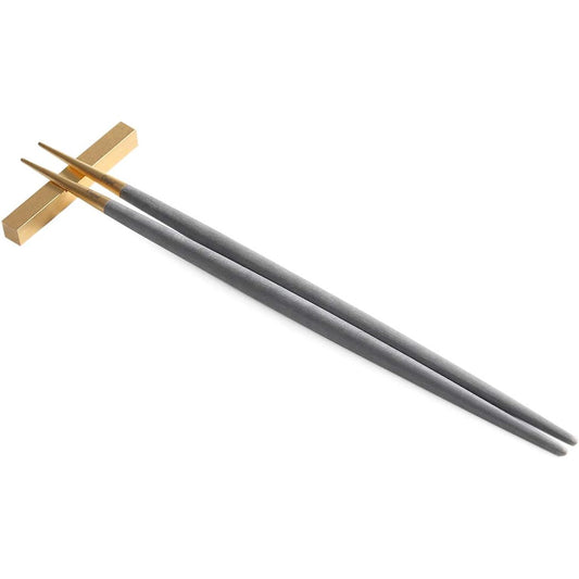 Cutipol GOA Gray Gold Chopsticks + Chopstick Rest Set G029GRGB