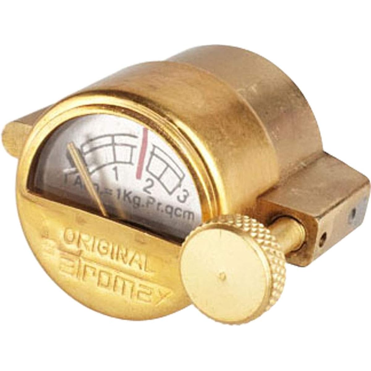 Petromax HK500 Oil filler cap with pressure gauge #149 Brass 12589