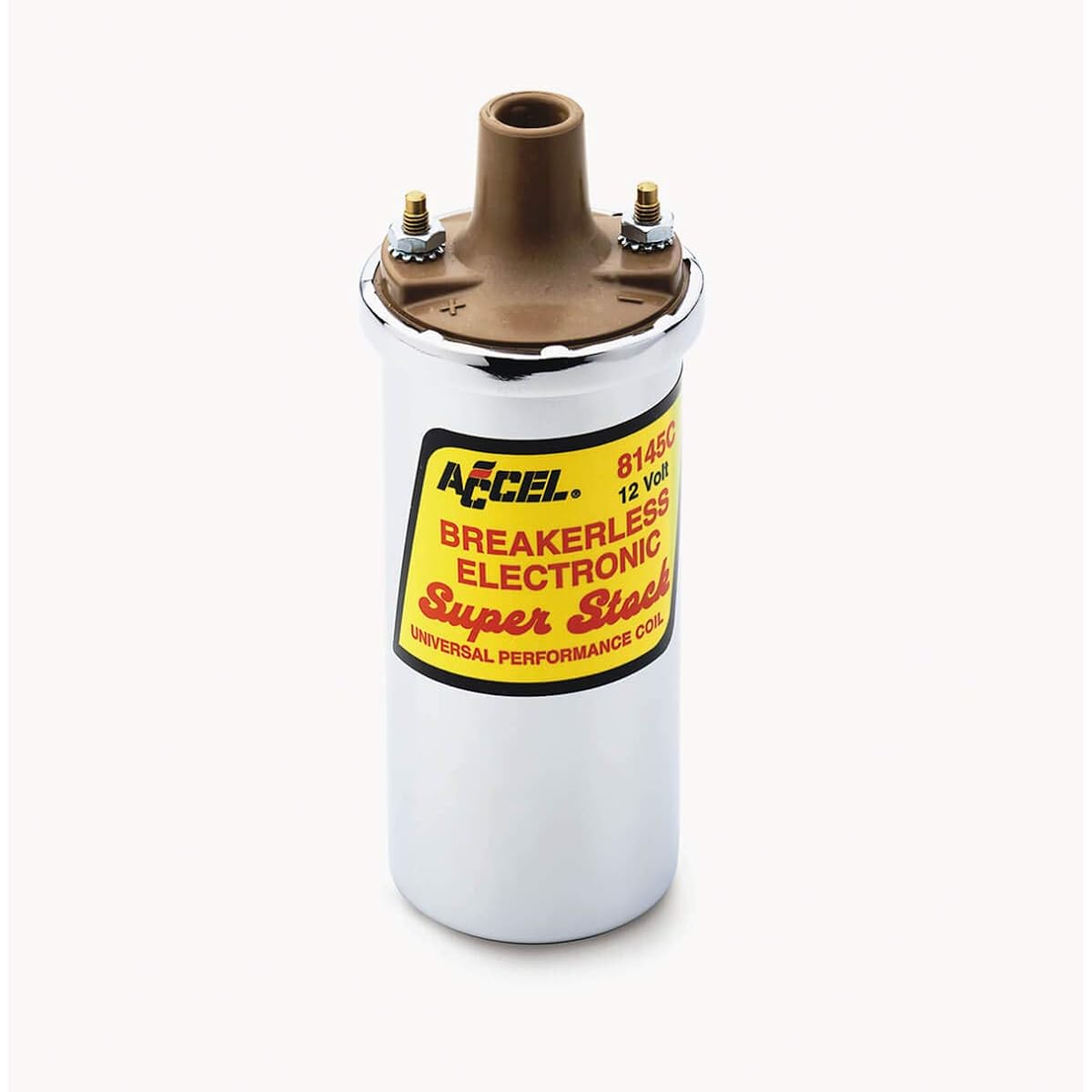 Accel 8145C Super Stock Electronic Ignition Coil Crome