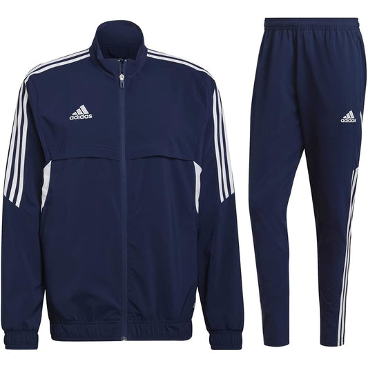 [Adidas] Condivo Cross Thin Jersey Top and Bottom Men's Soccer Futsal Thin Lightweight Sweat Absorbent Quick Dry Dry KMG10 Navy JO Size | Setup Top and Bottom Set Large Size Yes Sportswear Training Wear Dry