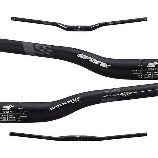 Spank Spike 35 Vibro Core Handlebar Rise 25mm Clamp Diameter 35mm Black SS69141