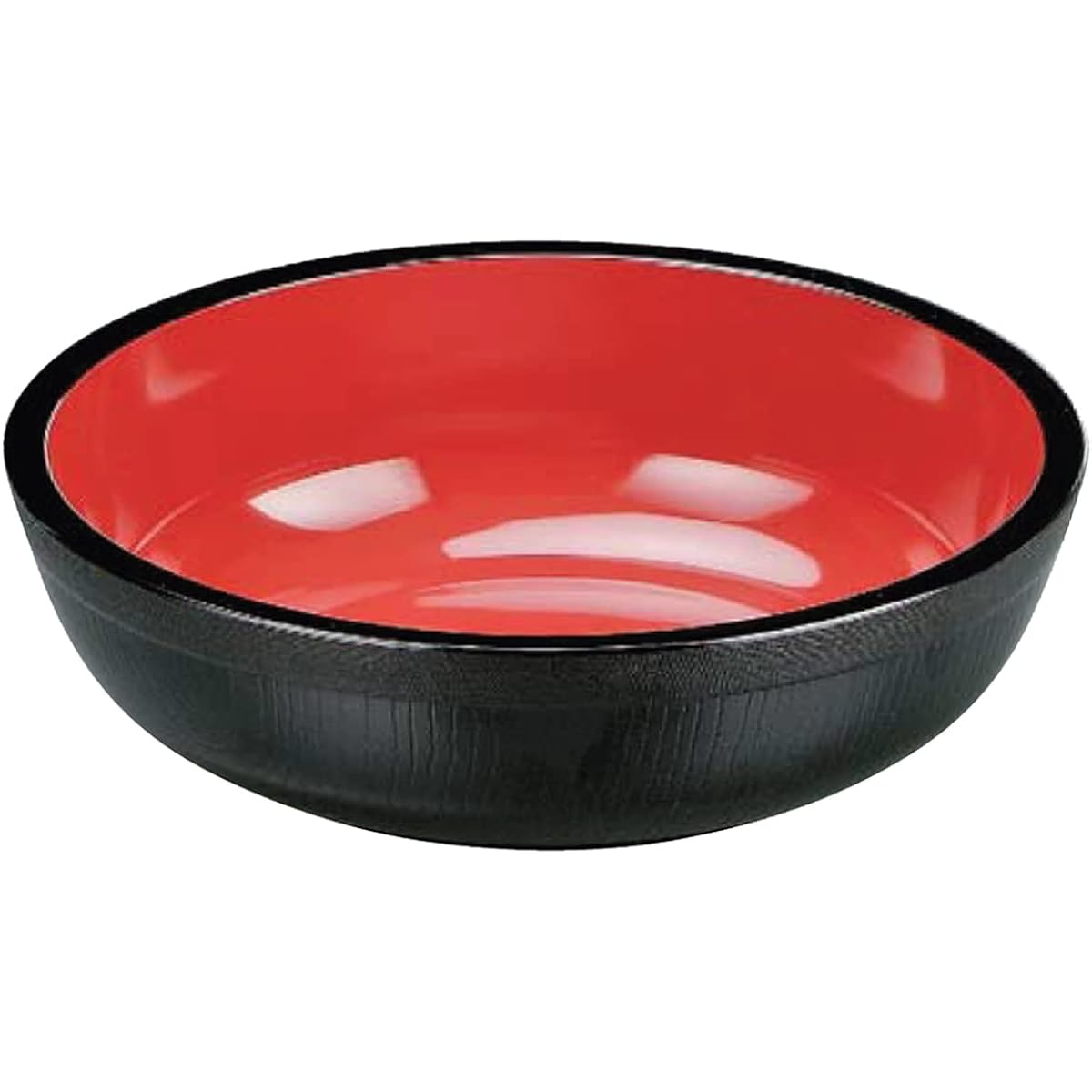 J-kitchens Soba Bowl, Kneading Bowl, External Kimeguro Inner Red, 2 Size, φ35.9 x 9.7cm, Made in Japan