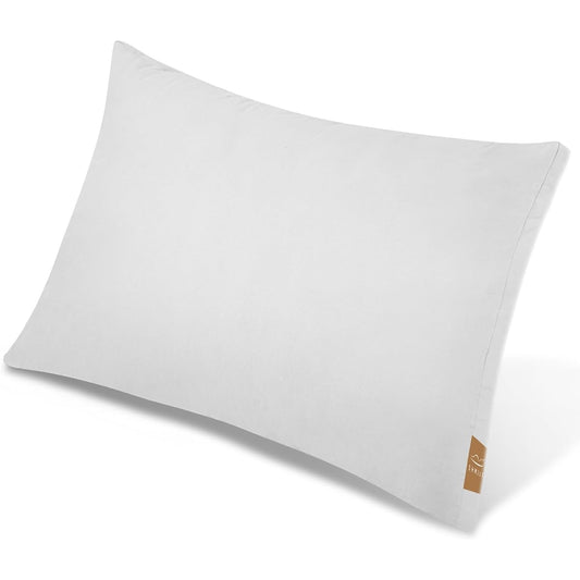 Shmily Pillow, Hotel specification pillow, gentle on the skin, hotel pillow, height adjustable, compatible with sideways orientation, fully washable, sleeping pillow, 3D structure, 43x63cm (white)