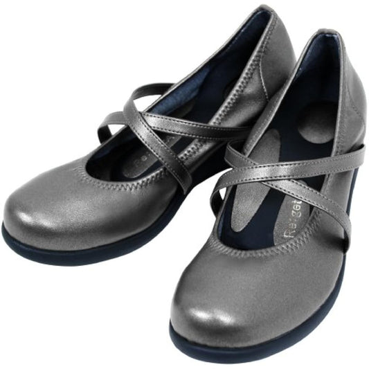R-241 Regetta Wedge Pumps 7cm Gunmetal L
