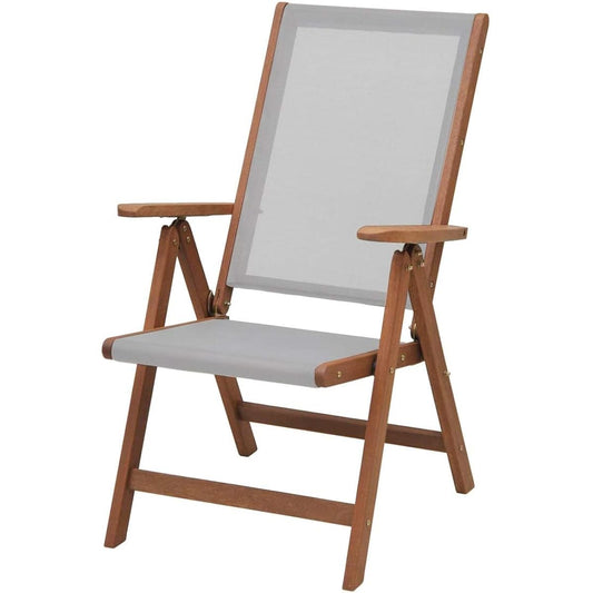 [Yamazen] Folding Garden Chair Width 62 x Depth 65 x Height 105cm Folding Chair 7 Reclining Levels Mesh Specifications Garden Master Gray MFC-259D