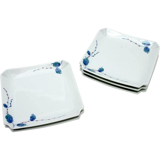 Arita Ware Matsuyuki Kiln Mizuhikigusa Square Plates Set 52637