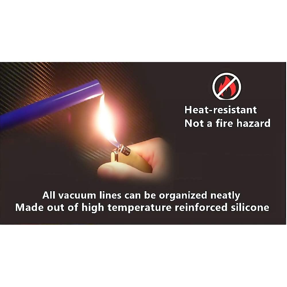 JNK NETWORKS High-performance 5-foot Silicon Vacuum Tube Hose Line 3mm (1/8 INCH) Yellow NEX-TECH-SH