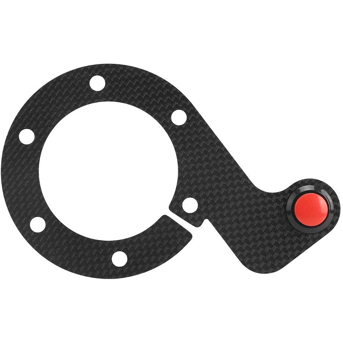 Steering wheel horn button carbon fiber outer horn button kit bolts 6 single buttons
