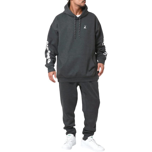 [Captain Stag] Jersey Men's Top and Bottom Set Parka Setup One Point Logo Embroidery Room Wear