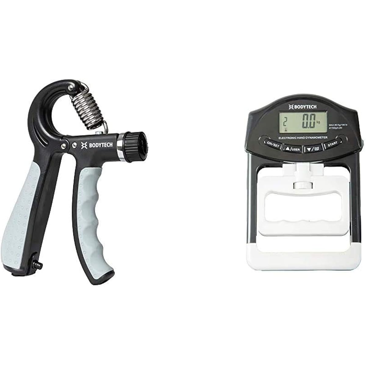 Bodytech Grip Strength Gripper + Digital Grip Strength Meter Set