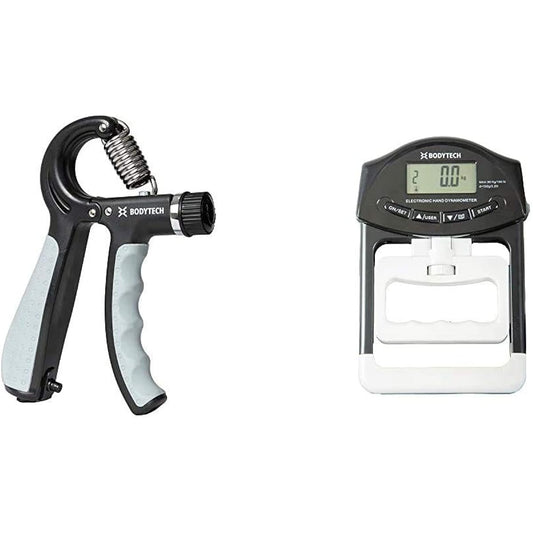 Bodytech Grip Strength Gripper + Digital Grip Strength Meter Set