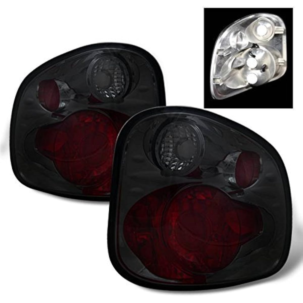 SPPC Smoke Eurotlight Light Assembleset Ford F Series Flare Side -Pair) For the left side of the driver's seat and the passenger seat replacement