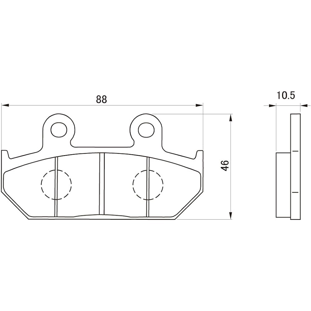 Daytona Motorcycle Brake Pad Red Pad (Semi Metal Pad) Steed 600 (88-92) Steed 400 (88-92) GB250 (90-94) VTZ250 (87-89) etc. Front 79783 Thread No: 8