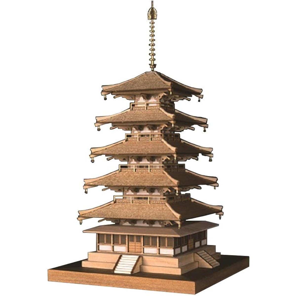 Woody Joe 1/150 Horyuji Five-storied Pagoda Wooden Model Assembly Kit