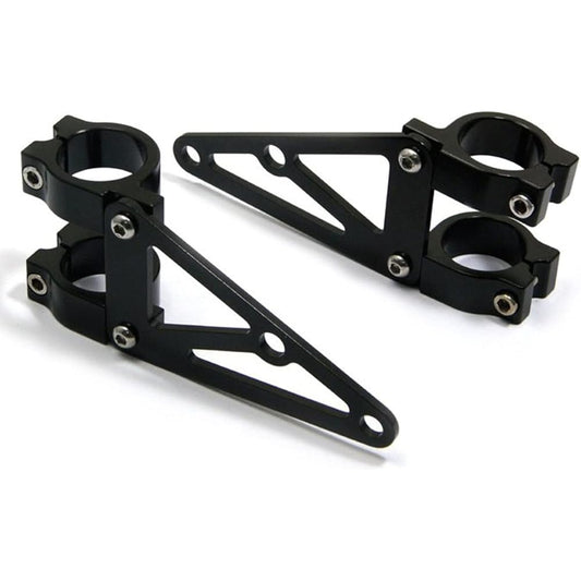 Black 33mm Diameter CNC Machined Headlight Bracket/Fork Clamp for Motorcycle Motorcycle