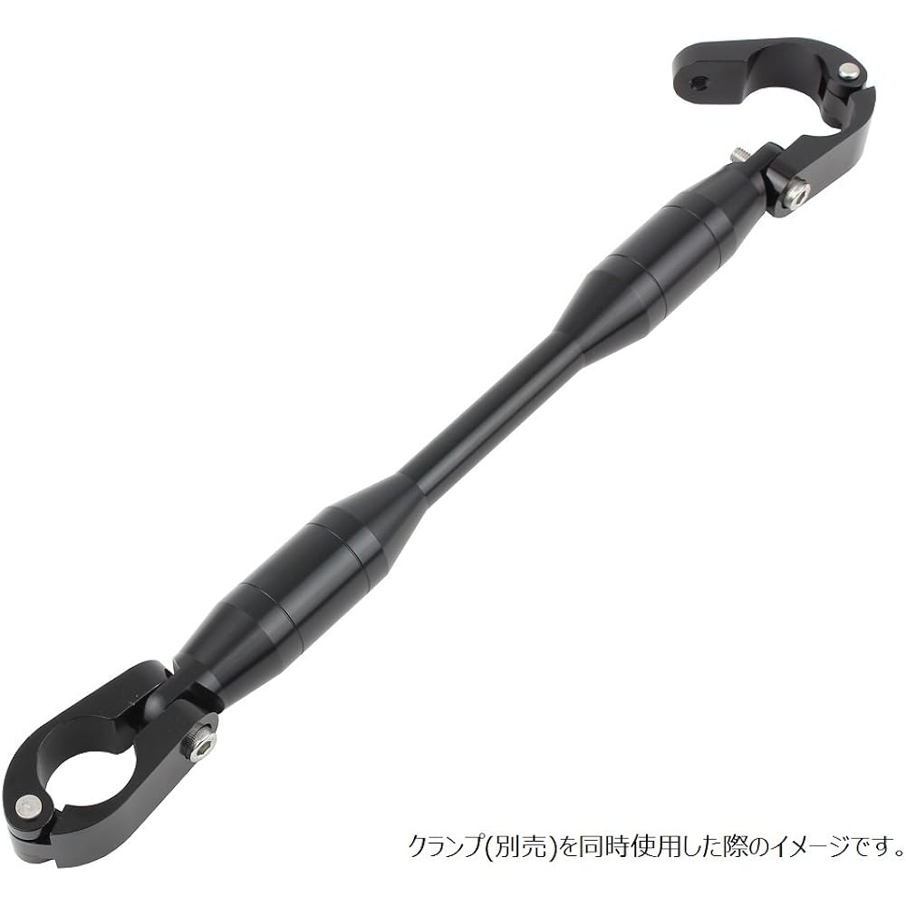 POSH Motorcycle Supplies Bike Handle Brace Shaft Type 2 226mm Black Quick Release 094267-06