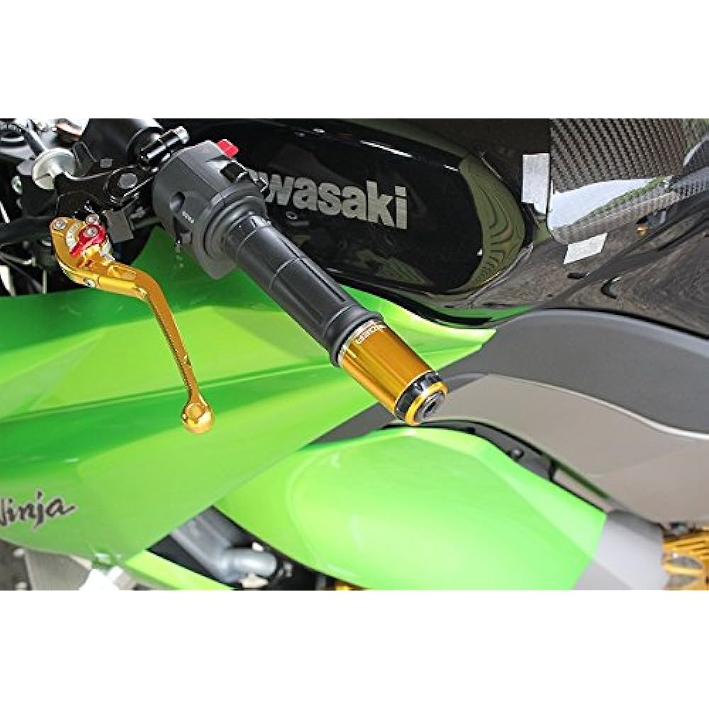 RIDEA SPINNER Handlebar End Long Type Red [SSB-1A-KA-RD] NINJA250R NINJA250 Z250 NINJA400R NINJA400 NINJA650 Z800 NINJA1000(Z1000SX) ZRX1200 R/S/DAEG ZZR1400/ZX-14 ZX-14R