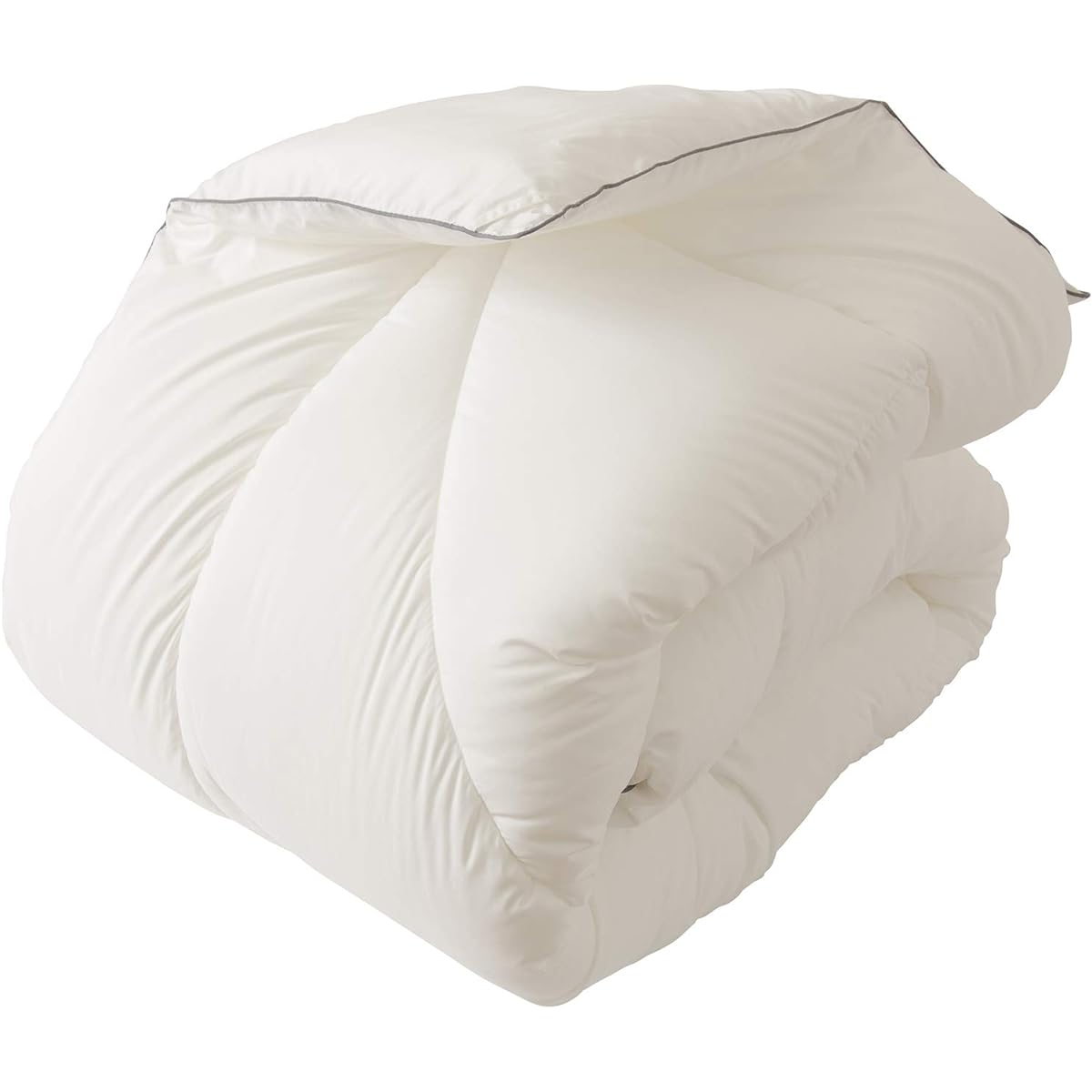 Nice Day [TEIJIN Comfortable and Clean Series] Comforter, White Double, Made of 100% Antibacterial and Odor Resistant Cotton, Extra Cotton, Warm, Volume, Soft Fit, Washable 86550315
