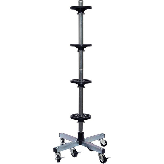 Meltec tire rack, assembly type, tire width up to 215/diameter 690mm, with casters and tire cover, body size 465(W) x 1060(H) x 465(D)mm Meltec TR-4