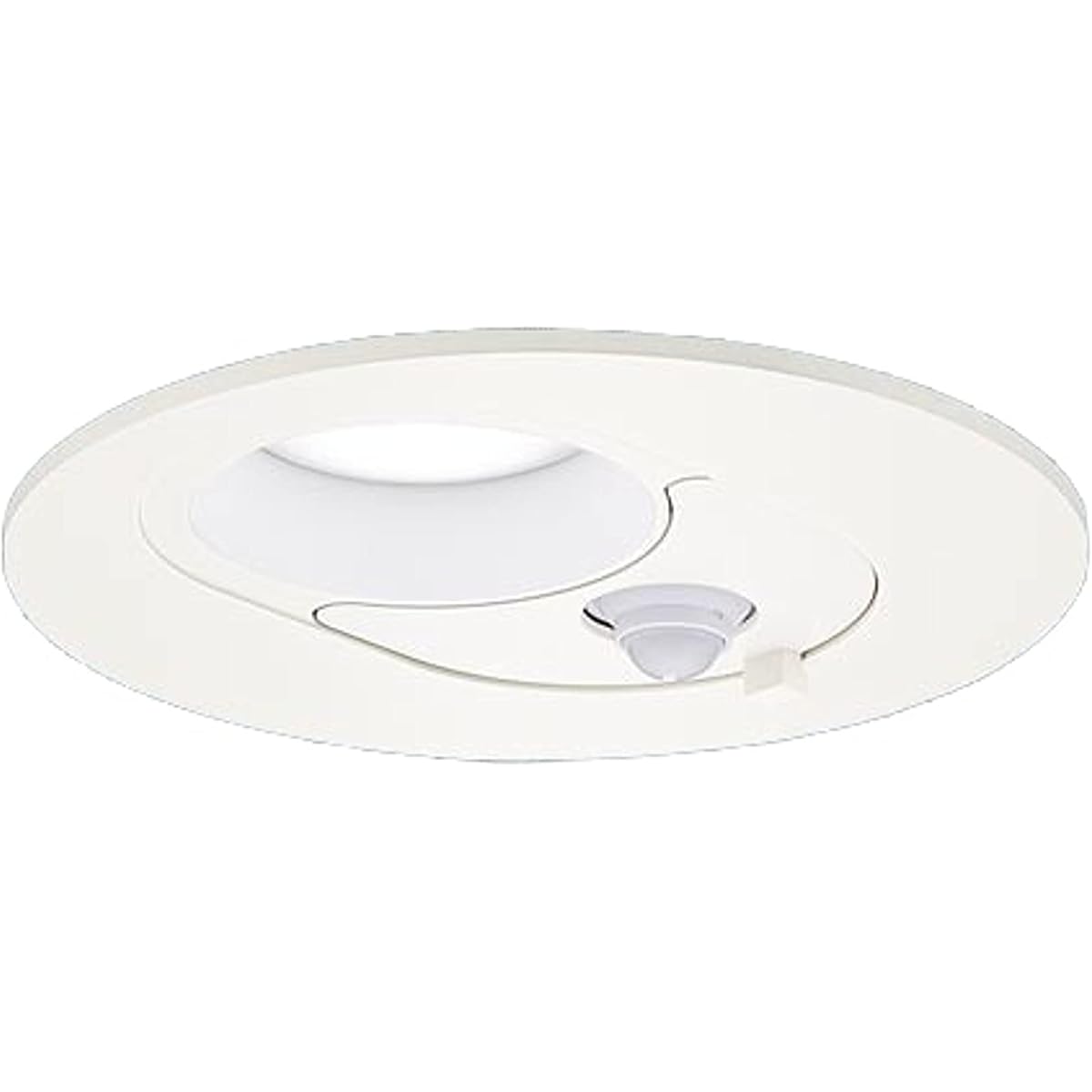 Panasonic downlight, multipurpose, daylight white, diffused, FreePa, pair lighting type, with brightness sensor, φ125 60 type, white LGDC1200NLE1